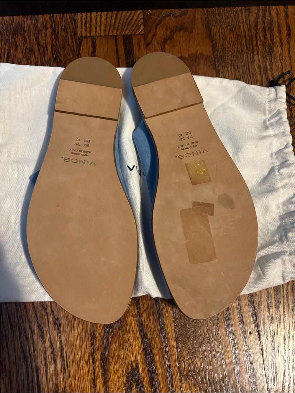 Women’s Vince Sky Blue Suede Slide Sandals. EU SIZE 40 US Size 10- NO BOX
